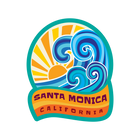 Sticker Pack Santa Monica California Long Beach - Wave & Sun