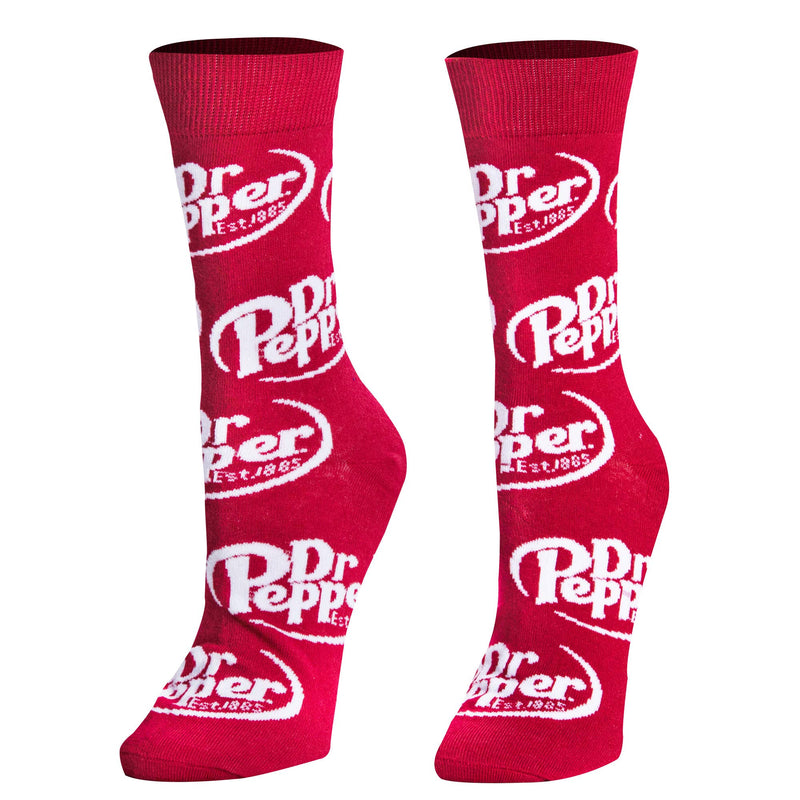 Crazy Socks Men's Crew Folded - Dr Pepper