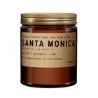 Santa Monica , California Scented Candle, Coconut Wax, Amber: 8oz