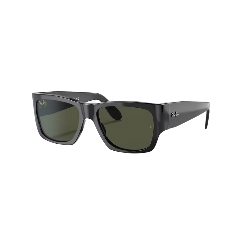 Ray-Ban Nomad Polished Black + Classic Green