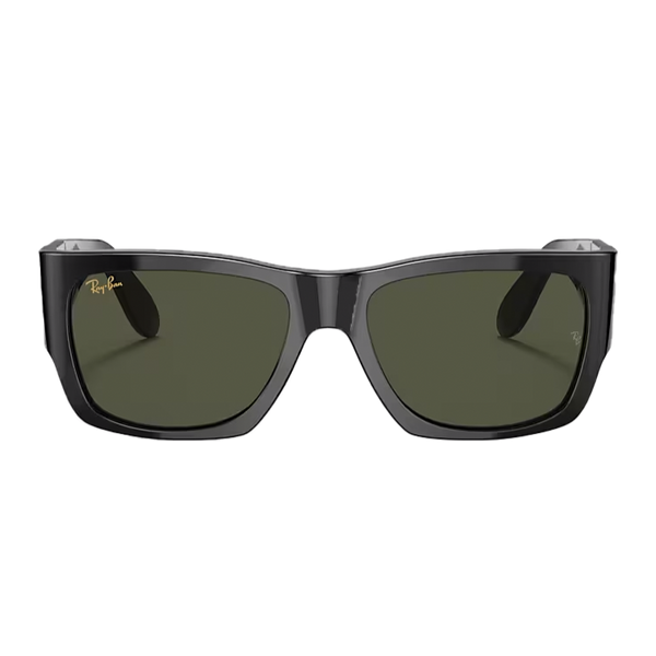 Ray-Ban Nomad Polished Black + Classic Green