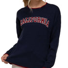 California Lettering Sweater - Navy