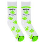 Crazy Socks Men's Crew Folded - Smoke Everyday