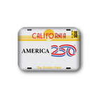 California White 250 License Magnet