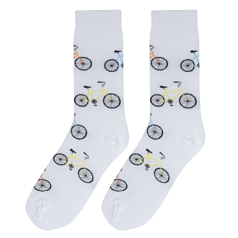 Crazy Socks - Mens Crew - Bicycles