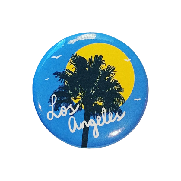 Los Angeles California Palm Tree Magnet - Blue