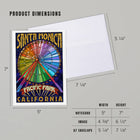 Santa Monica California Ferris Wheel Notecard