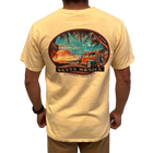 Santa Monica Reshaped Woody Ringspun Tee - Butter (Back)