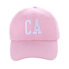 CA Letter Patch Embroidered Cotton Baseball Cap - Pink