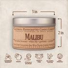 ﻿Malibu Soy Travel Candle - Nectarine Blossom Floral