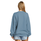 Billabong Ride In Oversized Crewneck Sweater - Blue Shadow (Back)