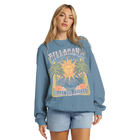 Billabong Ride In Oversized Crewneck Sweater - Blue Shadow (Front)