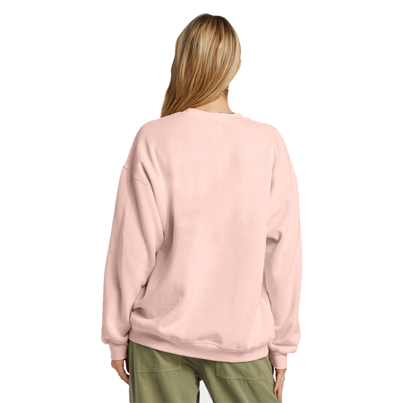 Billabong Ride In Oversized Crewneck Sweatshirt - Feelin Peachy (Back)