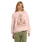 Billabong Ride In Oversized Crewneck Sweatshirt - Feelin Peachy (Front)