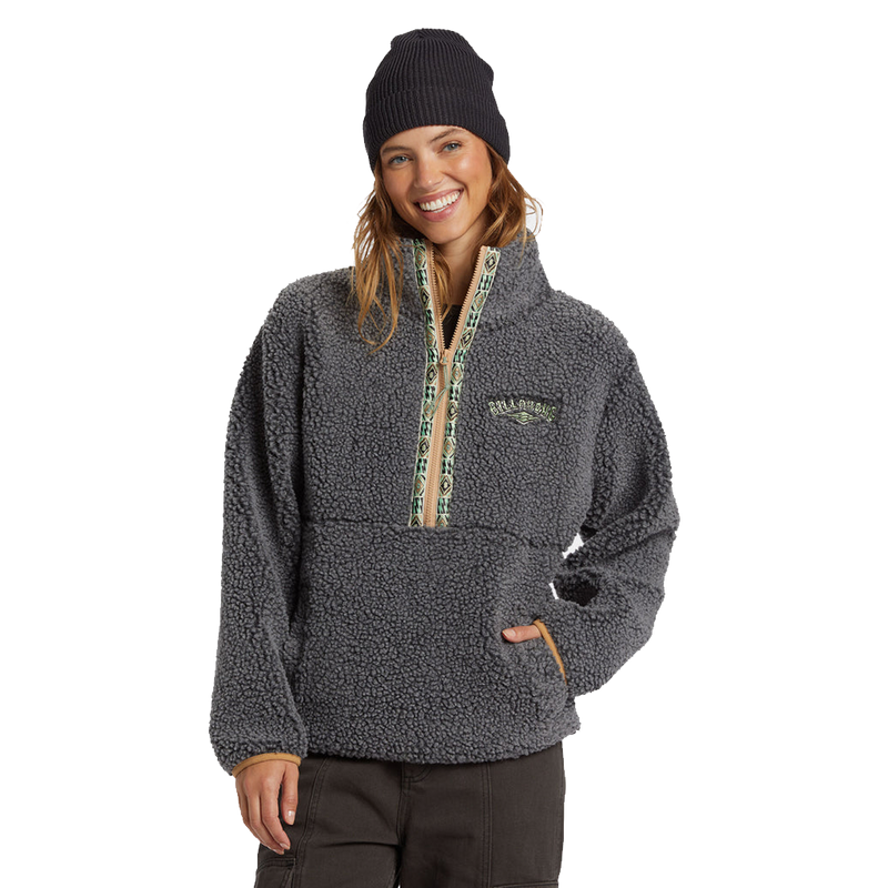 Billabong Horizon Half-Zip Fleece Charcoal Front