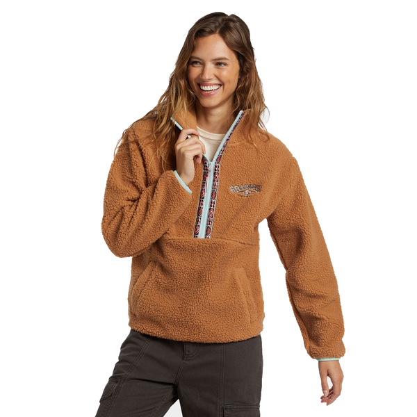 Billabong Horizon Half-Zip Fleece Sandalwood Front