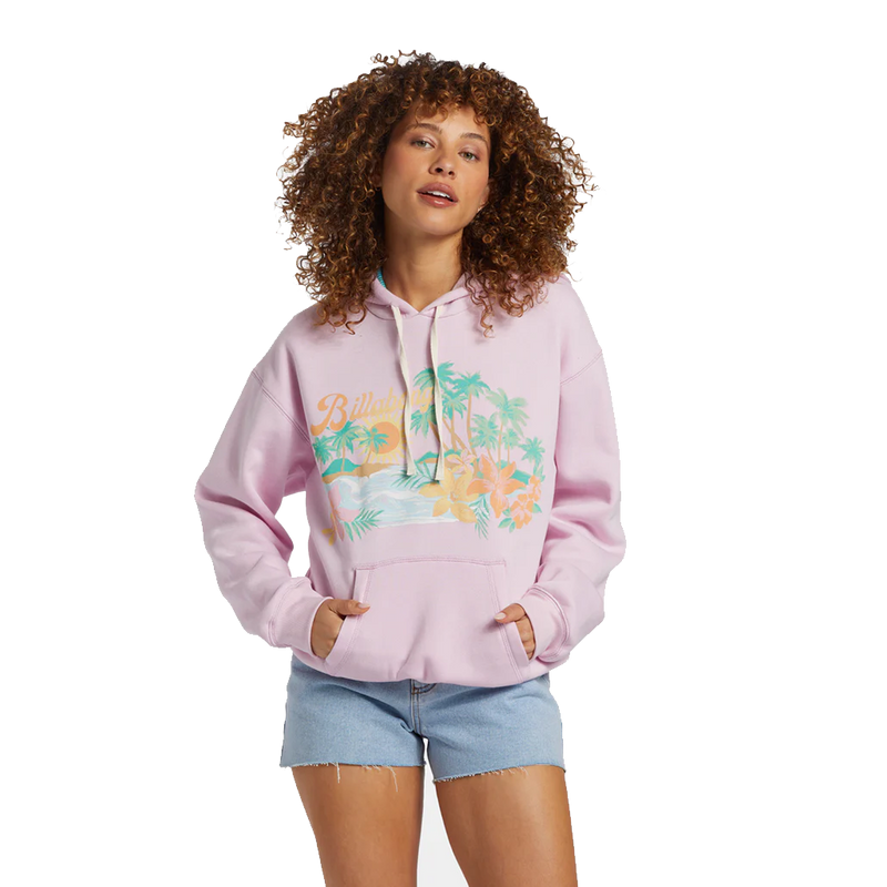 Billabong Lets Get Away Hoodie - Sweet Pink