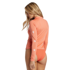 Billabong Core Long Sleeve Surf Tee - Sweet Papaya (Back)