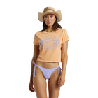 Billabong Hooked On Tropics Cropped T-Shirt - Tangy Peach