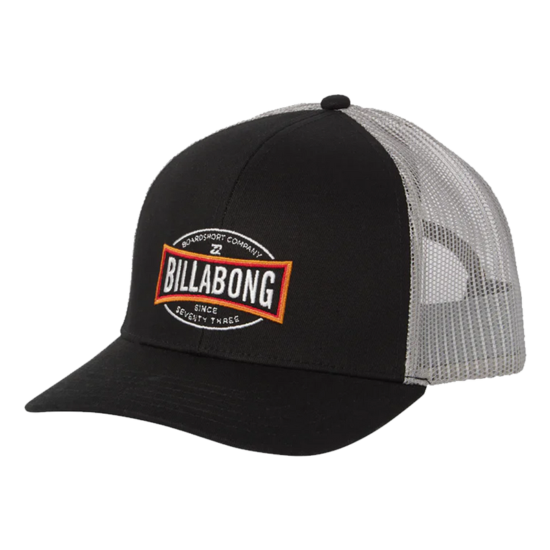 Billabong Walled Trucker Hat - Black - Front