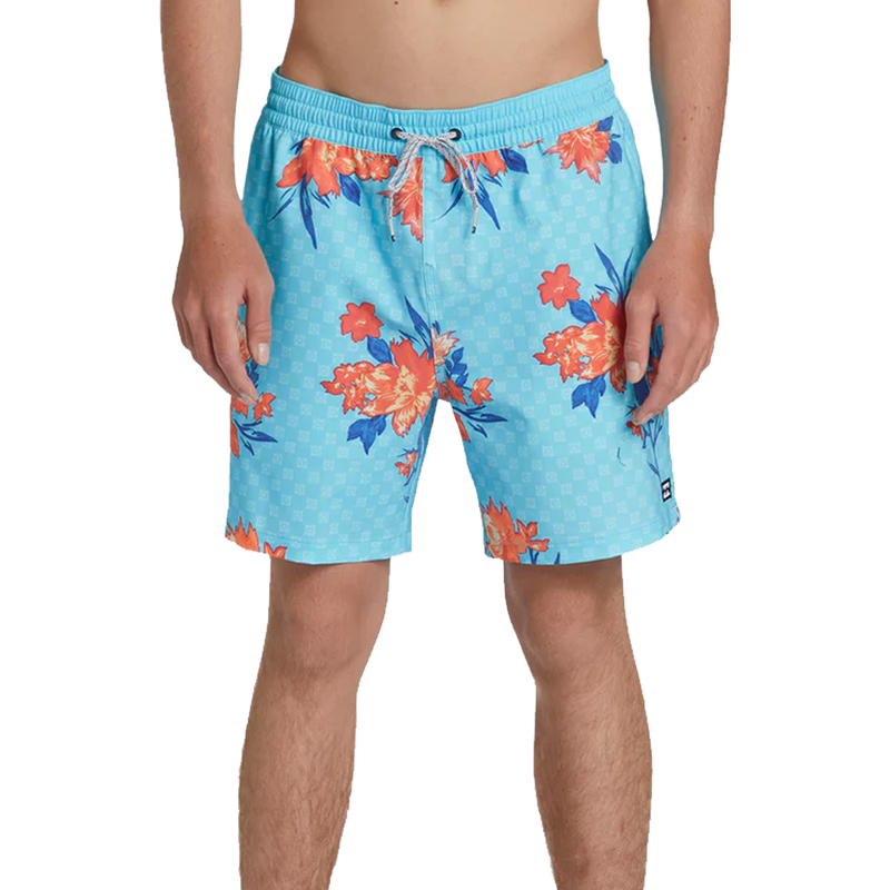 Billabong Sundays Layback 17" Elastic Waist Shorts - Blue