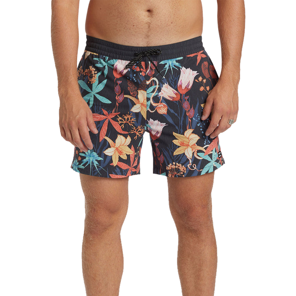 Billabong Good Times Layback 16" Volley Shorts - Asphalt (Front)