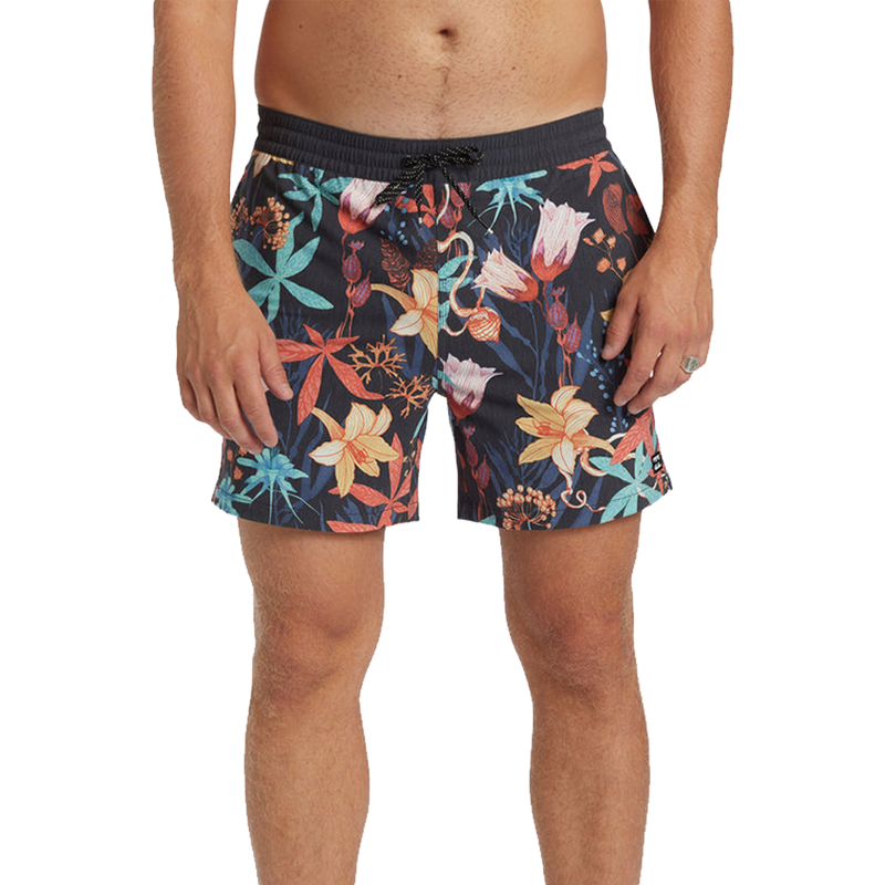 Billabong Good Times Layback 16" Volley Shorts - Asphalt (Front)