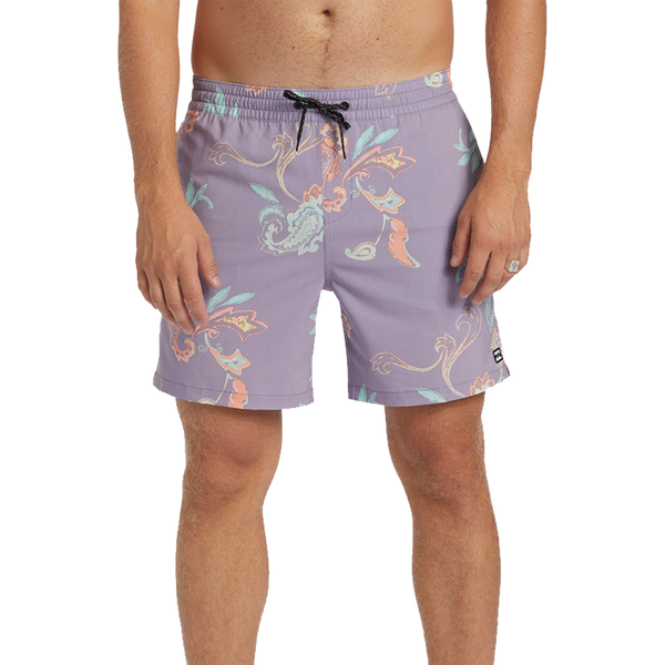 Billabong Good Times Layback 16" Volley Shorts - Purple Ash (Front)