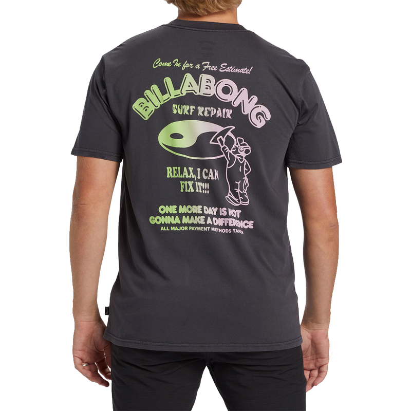 Billabong Relax T-Shirt - Washed Black (Back)