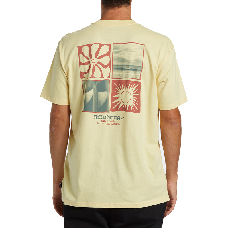 Billabong Twin Fins T-Shirt - Papaya (Back)