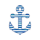 Sticker Cabana Navy Blue Anchor