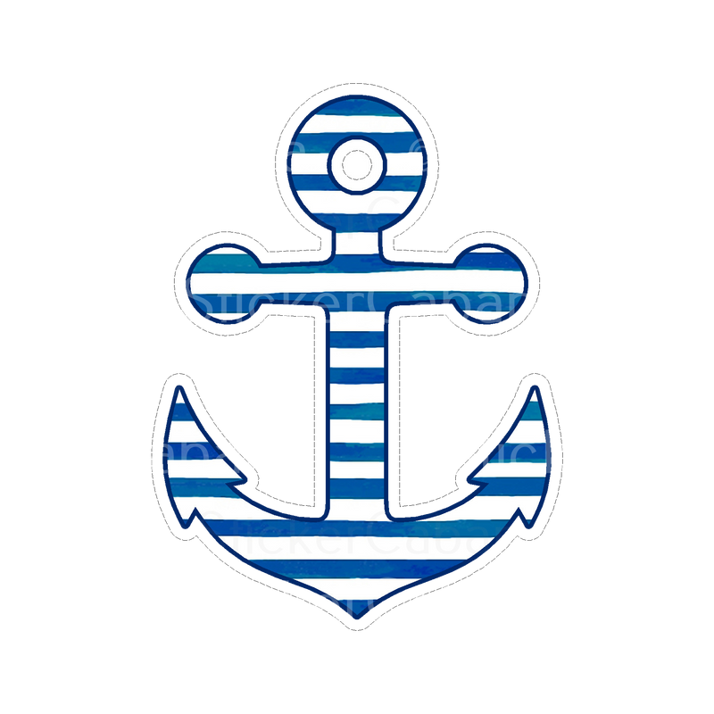 Sticker Cabana Navy Blue Anchor