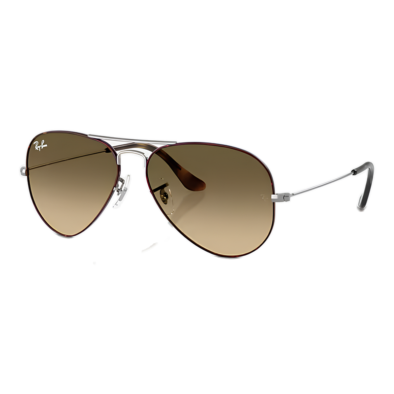Ray-Ban Aviator Large Metal Polished Havana On Gunmetal, Side