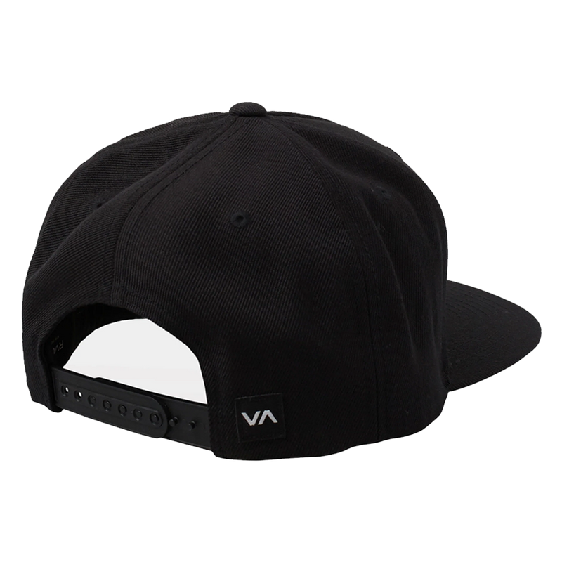 RVCA Commonwealth Snapback Hat - Black/White (Back)