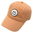 Washed Sherpa Happy Face Baseball Cap - Adobe Brown