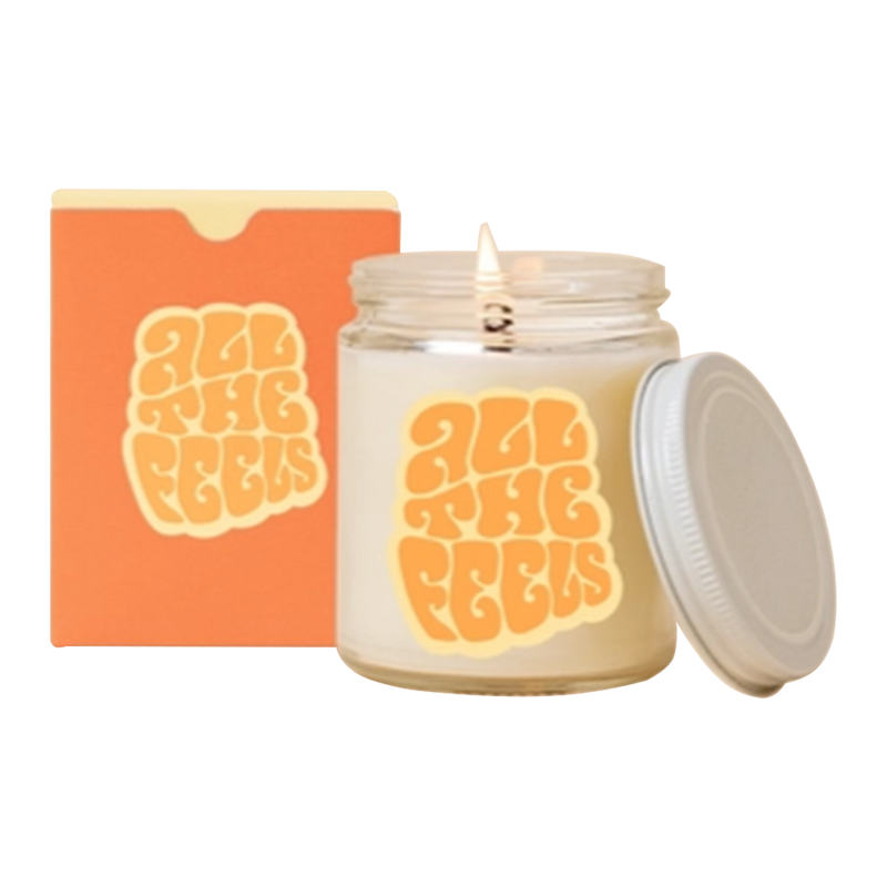 Toot Art - All The Feels Candle Jar w/ Lid