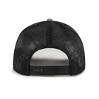 Black mesh cap on a white background