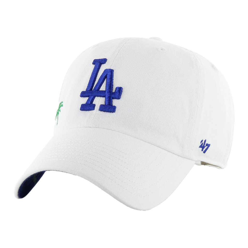 47 Brand LA Dodgers White Confetti Icon 47 Clean Up Women's - White (Left Side)