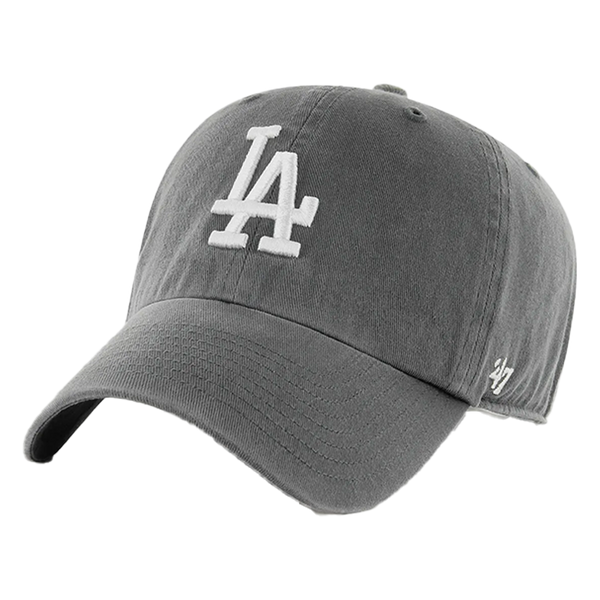 LA Dodgers Charcoal 47 Clean Up No Loop Label Front