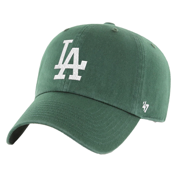 LA Dodgers Dark Green 47 Clean Up No Loop Label Front