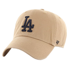 LA Dodgers Khaki 47 Clean Up No Loop Label Front