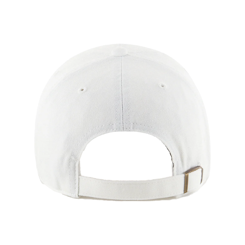 LA Dodgers White 47 Clean Up No Loop Label Back