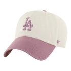 47 Brand - LA Dodgers Two Tone '47 Clean Up - Natural / Mauve (Front)