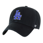 LA Dodgers Black with Blue Logo 47 Clean Up