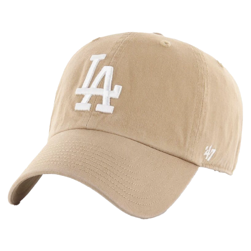 LA Dodgers  '47 Clean Up Khaki (White Logo) Front