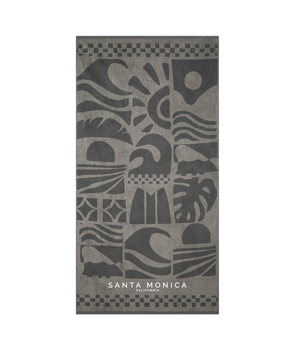 Santa Monica Pacific Icons Beach Towel