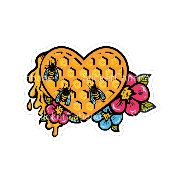 Honeycomb Bee Heart