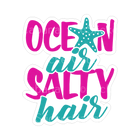 Sticker Cabana Ocean Air Salty Hair