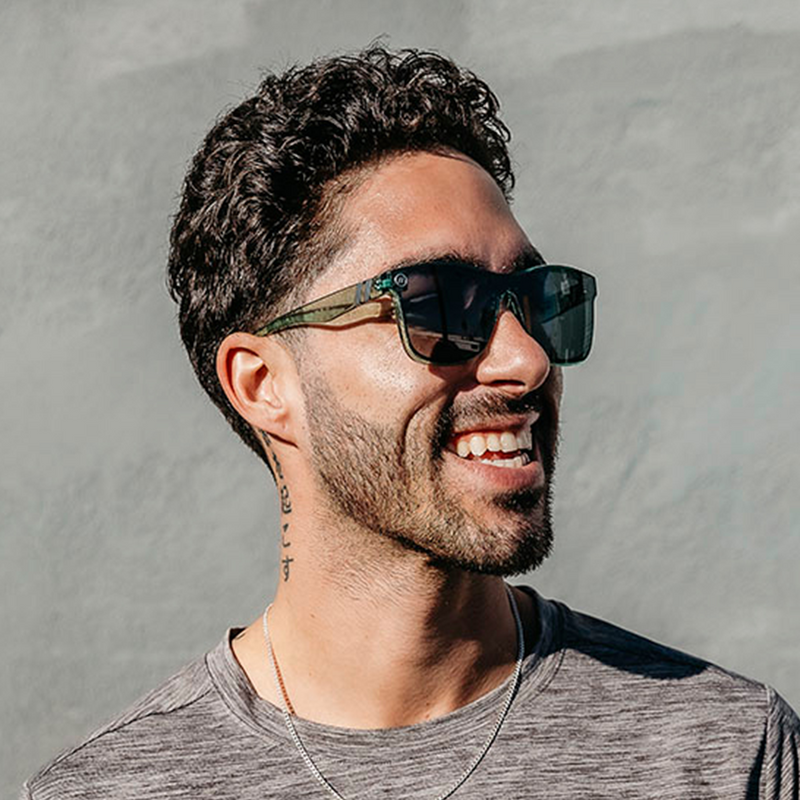 Model wearing Blenders - Millenia X2 Sage Cage