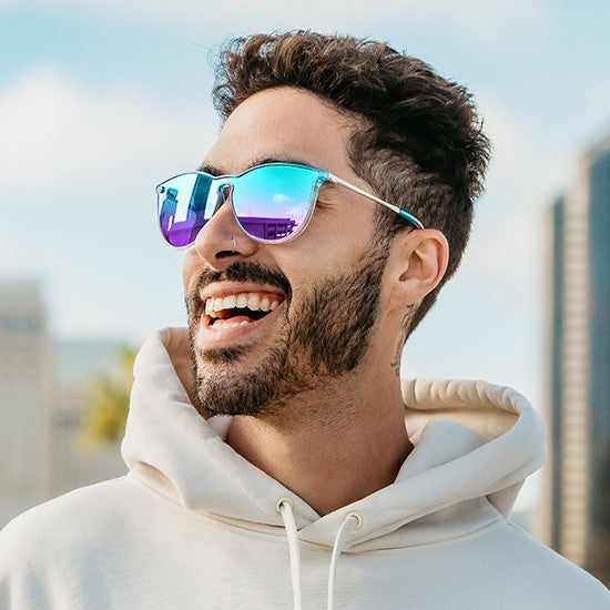 Model wearing Blenders North Park X2 Nora Rad Polarized